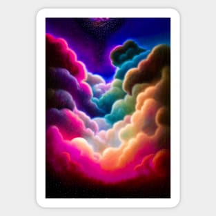 Rainbow Clouds Sticker